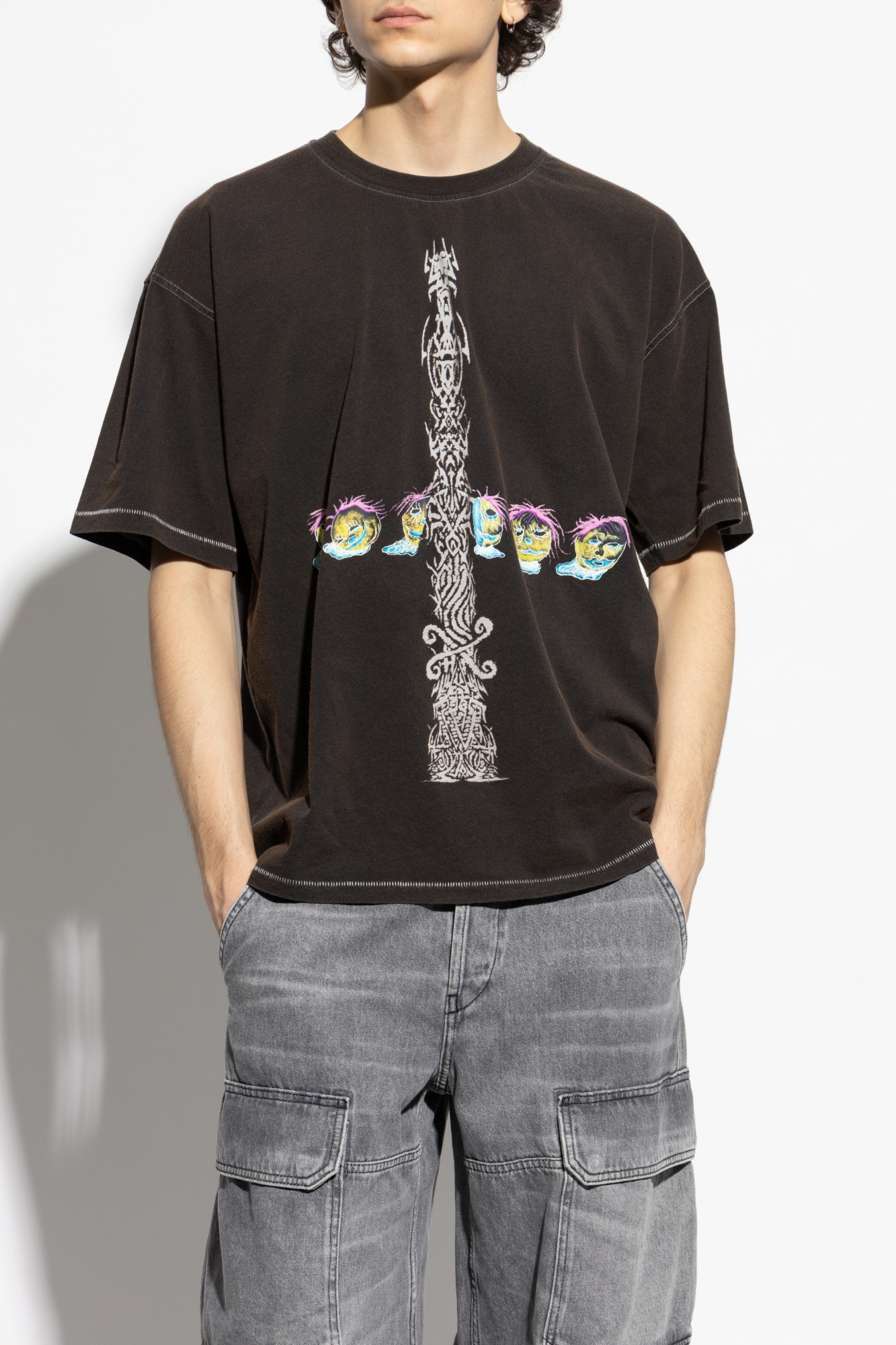 ★ya★T Crystal Rosette Cropped T-Shirt – AREA